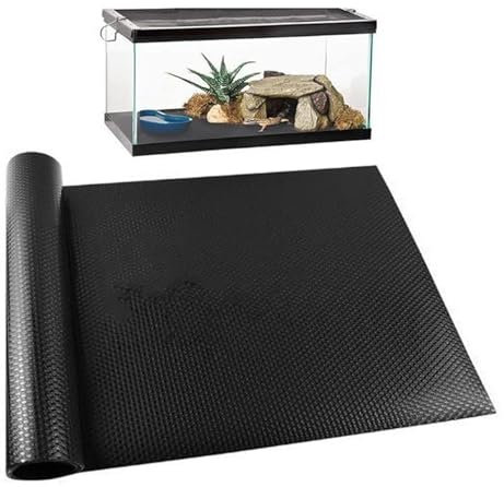 Shurzzesj Terrarien-Teppich, Reptilien-Tankauskleidung, rutschfester Bartdrachen-Bodenbelag für Haustier-Terrariumauskleidung, Reptilienbedarf