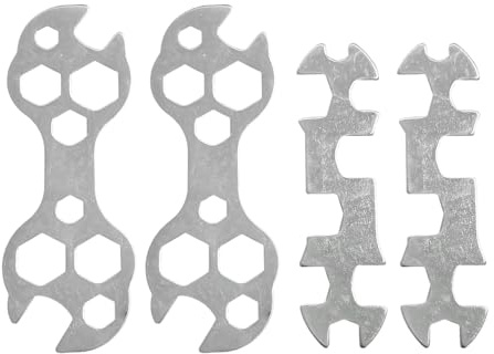 CYNOSURETECH 4 Piece Bicycle Wrench, Multi-Function Tool, Bicycle Repair Tool, Simple Wrench, Portable Wrench Tool