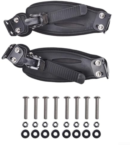 DAZZLEEX Correas eléctricas para monopatín de montaña, bandas de soporte para pies de terreno resistente para patinetas de montaña, mejoran la seguridad y el rendimiento de conducción al aire libre