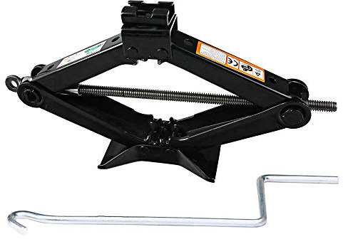 Car Scissor Jack 2 Ton (4409 lbs), Tire Jack Tool Kit with Handle for Emergency, for Car SUV, 11-39cm Working Height
