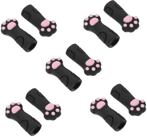 LIFKOME 10 Piezas Protector de Herramientas de Pedicura de Silicona Funda Elástica con Diseño de Pata de Gato Cubiertas Reutilizables para Tijeras y Pinzas de Resistente y Duradero