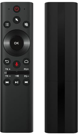 Télécommande vocale sans Fil Bluetooth 5.0 2,4G, avec Souris à air USB, Gyroscope à 6 Axes, Apprentissage Infrarouge, Compatible PC, projecteur, télévision Intelligente, boîtier Andrid TV