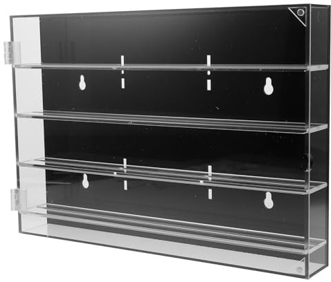 jojofuny Caja de Almacenamiento de Cuchillos Acrílica Organizador de Cocina Multicapa para Montaje Pared Bandeja Portacuchillos Compacta para Guardar y Coleccionar Cuchillos Cocina