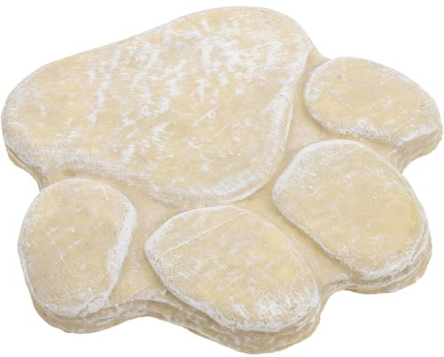 GALPADA Piedra Conmemorativa para Mascotas Huella de Pata en Resina, Duradera para Exteriores, Adecuado para Jardines y Céspedes como Tributo Permanente a Perros y Gatos