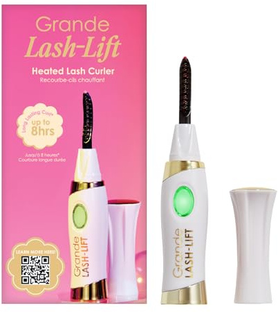 Grande Cosmetics GrandeLASH-LIFT Beheizbare Wimpernzange - Wiederaufladbar, Sanfte Wärme für Natürliche, Langanhaltende Geschwungene Wimpern