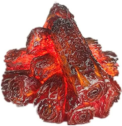 YWEC Chimenea LED artificial sin llama, llama de leña realista, para festival, hogar, decoración navideña, funciona con pilas, funciona con pilas