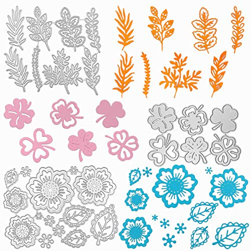 3 Set Die Cuts for Card Making，AIFUDA Flower Cutting Dies for Card Making DIY Embossing Dies Cutter for Scrapbooking Album Wedding Birthday
