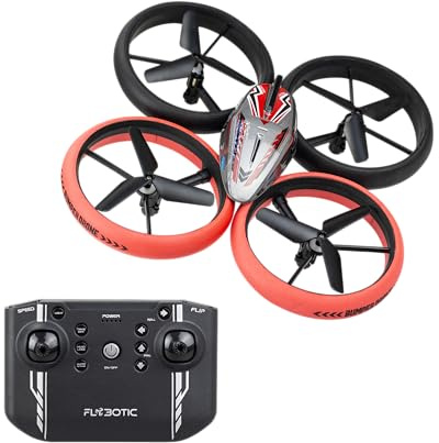 Silverlit FLYBOTIC - Bumper Drone Lit, 2,4 Ghz, Portée 30 m, 360° kaskad, flerfärgad (mzds5SAa71Q)