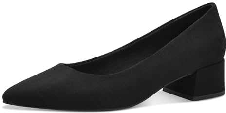 MARCO TOZZI Damen Pumps mit Blockabsatz Vegan, Schwarz (Schwarz), 39 EU