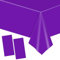 2 Stück Einweg Tischdecke Violette Papiertischdeck Roll Kunststoff Party Tischdecken,137*274cm Papiertischdecken Rolle Wasserdichte Tischtuch für Bienen Party,Kindergeburtstag,Thanksgiving,Halloween