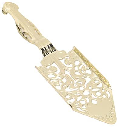 Cuchara de Absenta de Acero Inoxidable, Cuchara de Cubiertos Vintage de Absenta para Agitar Vidrio de Bar, Gotero de Cóctel, Fuente de Absenta (Color dorado)