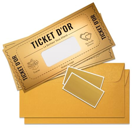 Cappstan UK 2 Cartes à Gratter en Or Golden Ticket Surprise | Carte Révélation Cadeau Vacances | Idées Cadeaux d'Été | Cadeaux de Graduation | Passe d'Embarquement pour les Fêtes