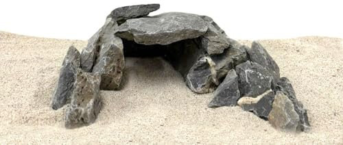 AquaOne Aquarium Deko Mini Landschaft Seiryu Steine Hardscape | Fertiges Layout | Gestein für Aquascaping | Pagode Dekoration Unterwasserlandschaft