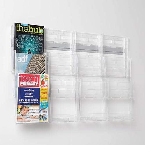 Metroplan Expanda-Stand Wall Mounted Leaflet Holder | Display Stand (12 x A4)