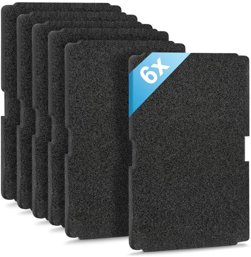 6 stycken torkfilter för Beko Grundig Blomberg ElektraBregenz 2964840100, filter torktumlare värmepumpork, torkfilter skumfilter svampfilter filtermatta 240 x 155 x 10 mm