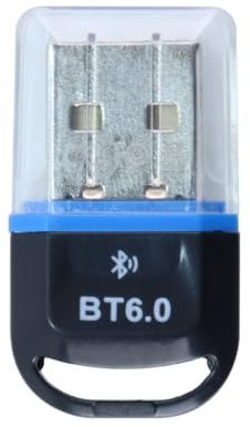 Ubric Bluetooth 6.0-adapterdongel för PC, USB Bluetooth-adaptersticka för stationär dator, bärbar dator, PC, headset, tangentbord, mus, Bluetooth-stereo