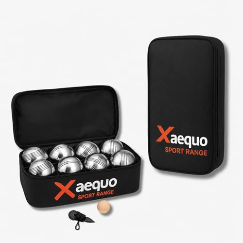 GRENADINE BOUTIQUE Set Complet Pétanque Acier Chromé – 6 ou 8 Boules – Mallette Rigide, But Bois, Mesureur – Jeu Extérieur Famille Jardin Camping