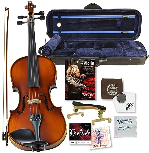 Bunnel G1 Violin Clearance Outfit - Carrying Case and Accessories Included - Solid Maple Wood and Ebony Fittings By Kennedy Violins (4/4)