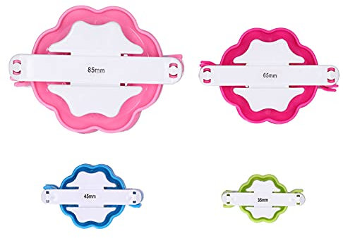 4 Größen Pompom Maker, Pom Pom Balls Maker für Fluff Ball Weaver Needle Craft, Knitting Craft Tool