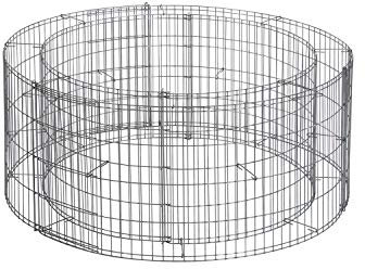 bellissa Kit d'échafaudage gabion pour brasero - Échafaudage en gabion à remplir pour les zones de barbecue ouvertes - Emboîtable, résistant aux intempéries et à la chaleur - Idéal pour le jardin et