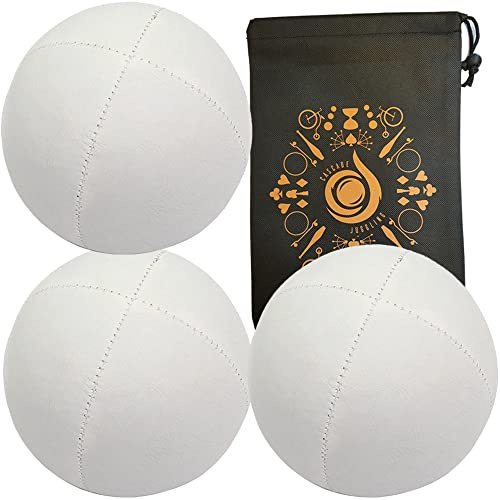Pro Cascade XL - Juego de 3 pelotas de malabares Pro Cascade XL de 180 g (blanco)