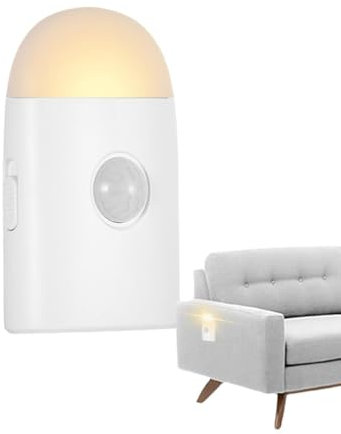 Wectirc Motion Detector Night Light - Under Bed Lights Motion Sensor,Motion Sensor LED Night Light, Non-Fall Cordless Battery-Powered Wall Light, Stick- Magnet Closet Lights
