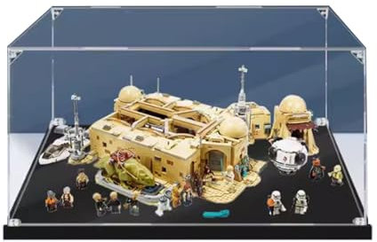 FEIFANBOYANG Vitrine transparente en acrylique pour Lego 75290 Bistrot - À monter soi-même - Anti-poussière - Pour objets de collection - 72,9 x 47,8 x 24,9 cm (boîte de présentation uniquement) (2