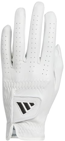 adidas Men's MEN PRO LEATHER GLOVE SINGLE RIGHT, white, L