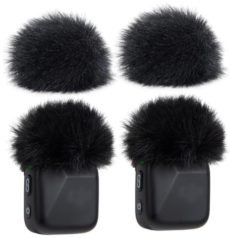 SUNMON 4 Protector Antipop para DJI Mic Mini, Filtros Antipop de Felpa para Micrófonos Inalámbricos DJI, Filtro Pop con Reducción de Ruido, Fundas para DJI Mic Mini