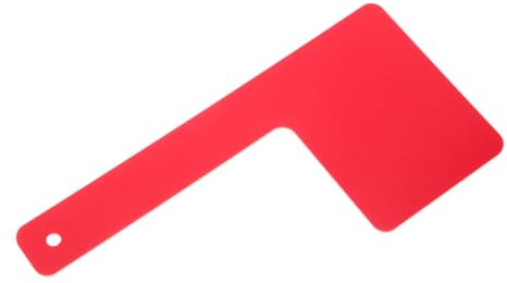 Tofficu Rotatable Red Mailbox Flag Accessory for Outdoor Mailboxes Small Size Acrylic Replacement Flag Screw-on Installation