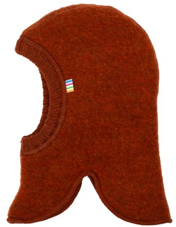 Joha Baby Kinder Schalmütze Wollfleece Merinowolle, Größe:54, Farbe:rost