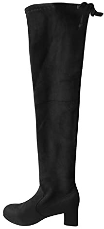 peiaclkde Donna Stivali Alti Sopra Ginocchio Stivale Overknee Lunghi Invernali Scarpe Con Tacco Grosso E Punta Boots Stringate Dietro Alto Equitazione Stivali Slip-On Eleganti Vintage Per Outdoor