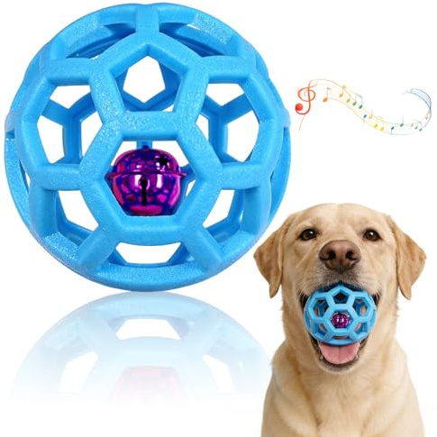 Balle Interactive Chien Avec Grelo 9cm, TPR, avec Grelot pour Petits Chiens