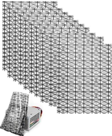 KAHZOR Lot de 10 Sacs Antistatiques ESD à structure quadrillée, Protection Fiable pour Cartes Mères, Cartes Graphiques et Composants Électroniques Sensibles