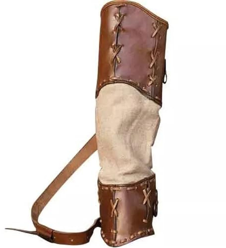 XIUsheUA Carcaj de Tiro Tiro con Arco aljaba Cuero Espalda Flecha Titular Bolsa Funda Hombro cinturón Arquero Traje Accesorios para Caza Y Práctica