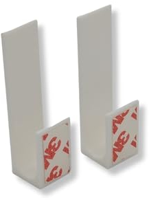 RolloFix Double Roller Blind Holder - Pendulum Lock - Prevents Free-Hanging Roller Blinds - Easy Installation without Drilling - Self-Adhesive & Durable - Suitable for Clamping Roller Blind & Zebra