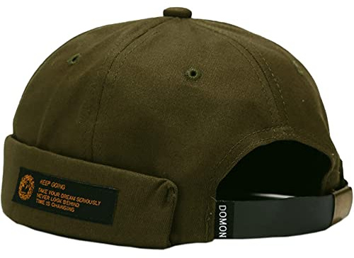 Gorras de Hombre Gorro Retro Personalizado Gorro de Hip-Hop Gorro Docker de Algodón Ocala Hombre Verano Gorra Docker Cierre autoadherente Primavera Verano