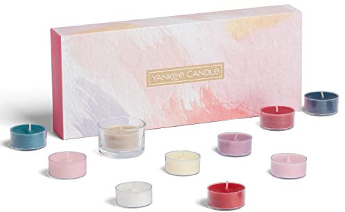 Yankee Candle Set regalo, 10 lumini profumati e supporto in confezione regalo, Collezione Art in The Park