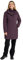 Mountain Warehouse Alaskan 3-in-1 Damen Winter Mantel - Lange, wasserdichte Winterjacke, Warme Steppjacke Innenjacke mit Reißverschluss & Kapuze Dunkel Lila Damengröße EU 36