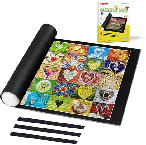 Celawork Puzzlematte für Jigsaw Rolls - Bis 1000 Teile Pad, Unterlage, Rollmatte - Praktisches Zubehör zur Aufbewahrung