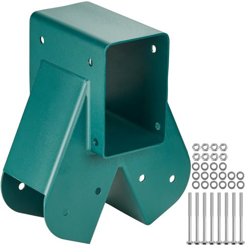 VEVOR Staffa per altalena centrale con telaio ad A, in acciaio al carbonio resistente, con hardware di montaggio, kit fai da te per 2 (4 x 4) gambe e 1 (4 x 6) fascio,