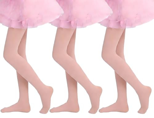 Girls Tights Microfiber Ballet Dance Tight School Footed Pantyhose Age 4-13 | school uniform tight,streach,for Schoolwear stage performance