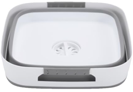 Lavabo pliable – Seau à bouteille – Panier | Antidérapant Multifonction Baignoire pour cuisine, salle de bain, extérieur, plage, voyage, gain de place, utilitaire pour nettoyer la vaisselle, les