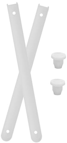 ORFOFE Plastic Drawer Runners Strong Load-Bearing Capacity and Smoother Use White Cabinet Slides Drawer Glides Replacement Guide Rails for Furniture