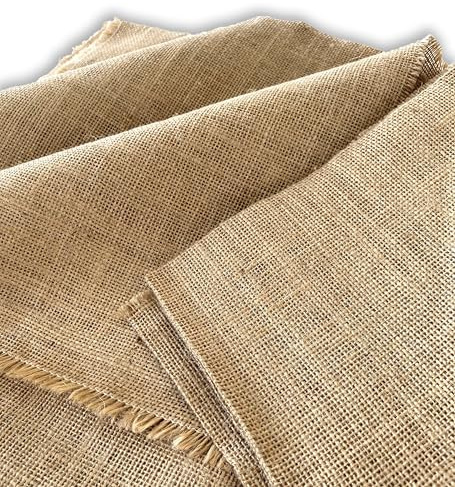 IPEA Tela in Juta Naturale al 100% – [ Grandezza 140 x 120 cm ] – Tessuto in Vera Iuta – Telo per Tappezzeria, Decorazioni, Accessori, Feste, Creazioni, Fai da Te – Fibra Naturale – Ideale per Eventi