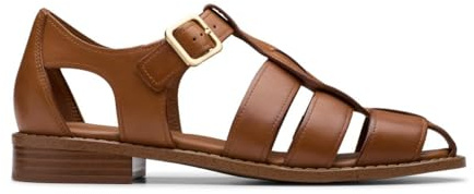 Clarks - Hana Sun, Sandalia De las mujeres, Tan Leather,