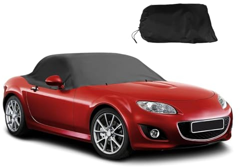 Mezza copertura per auto per Mazda MX-5 MK1 NA MK2 NB MK2.5 1989-2023, 300D Oxford Copertura impermeabile per auto Protezione UV Antipolvere Copertura per MK1 NA MK2 NB MK2.5