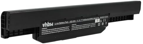 vhbw batteria compatibile con Asus A54HY, A54HR, A83S, A83B, A83, A54LY, A54L, A83E, A83BY, A83BR notebook (4400mAh, 11,1V, Li-Ion)