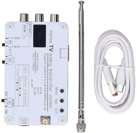 Estación Transmisora ​​analógica de TV para el Hogar, Transmisión de Señal de Vídeo y Sonido, Entrada de Interfaz Multimedia AV de Alta Definición, 1080P