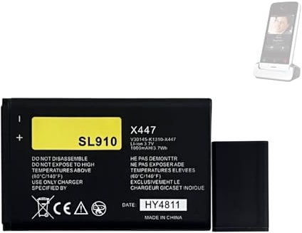 (2025 New Upgrade) HIGHAKKU Ersatzakku V30145-K1310K-X447 kompatibel mit Sie-Mens Gi-gaset SL910, SL910A, SL910H Telephone Replacement Battery V30145-K1310K-X447-0-HY, V30145-K1310-X447